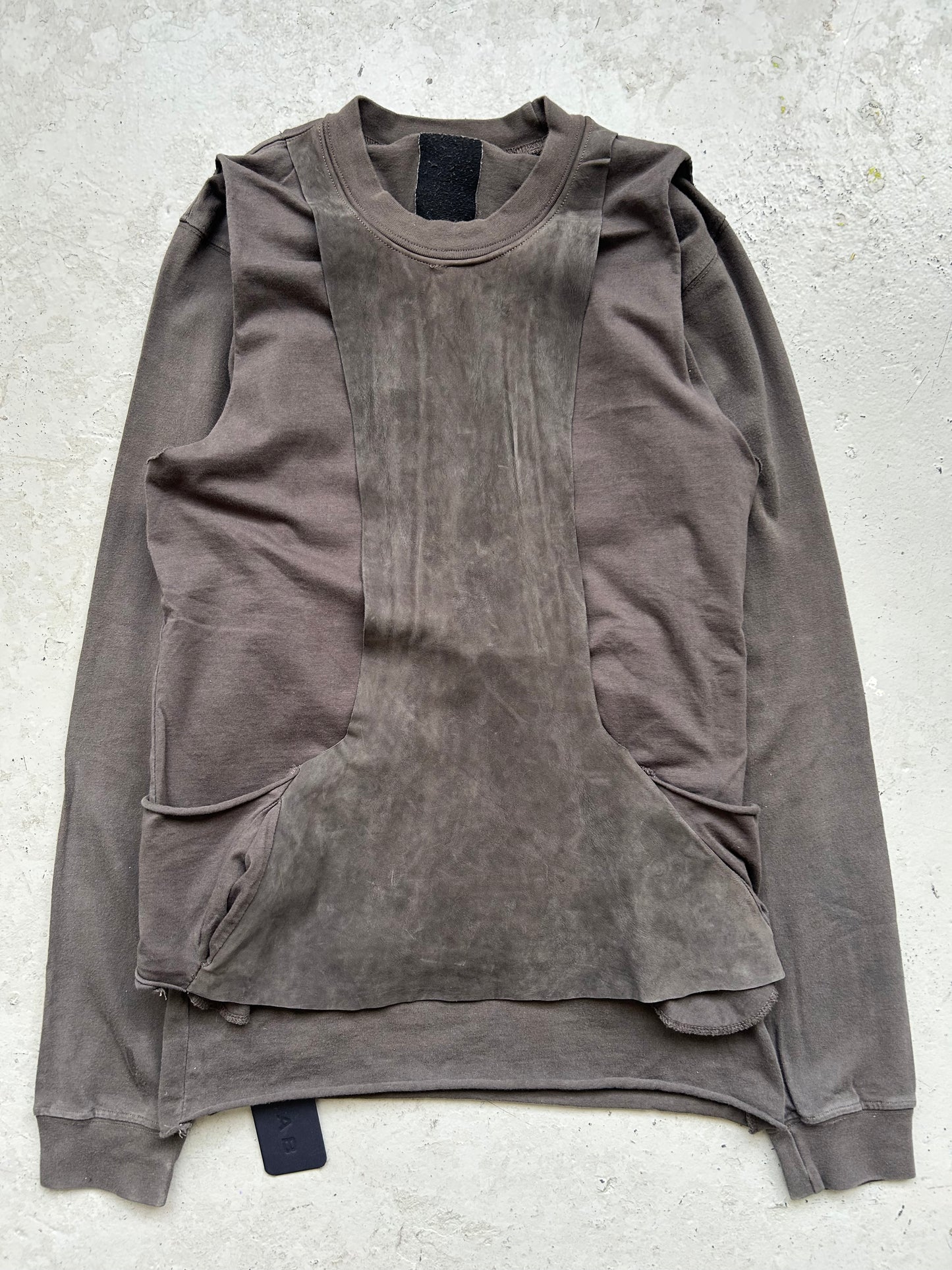 Rick Owens NWT SLAB Triple Layered Leather T-Shirt (XS)