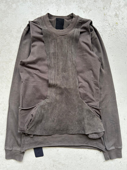 Rick Owens NWT SLAB Triple Layered Leather T-Shirt (XS)