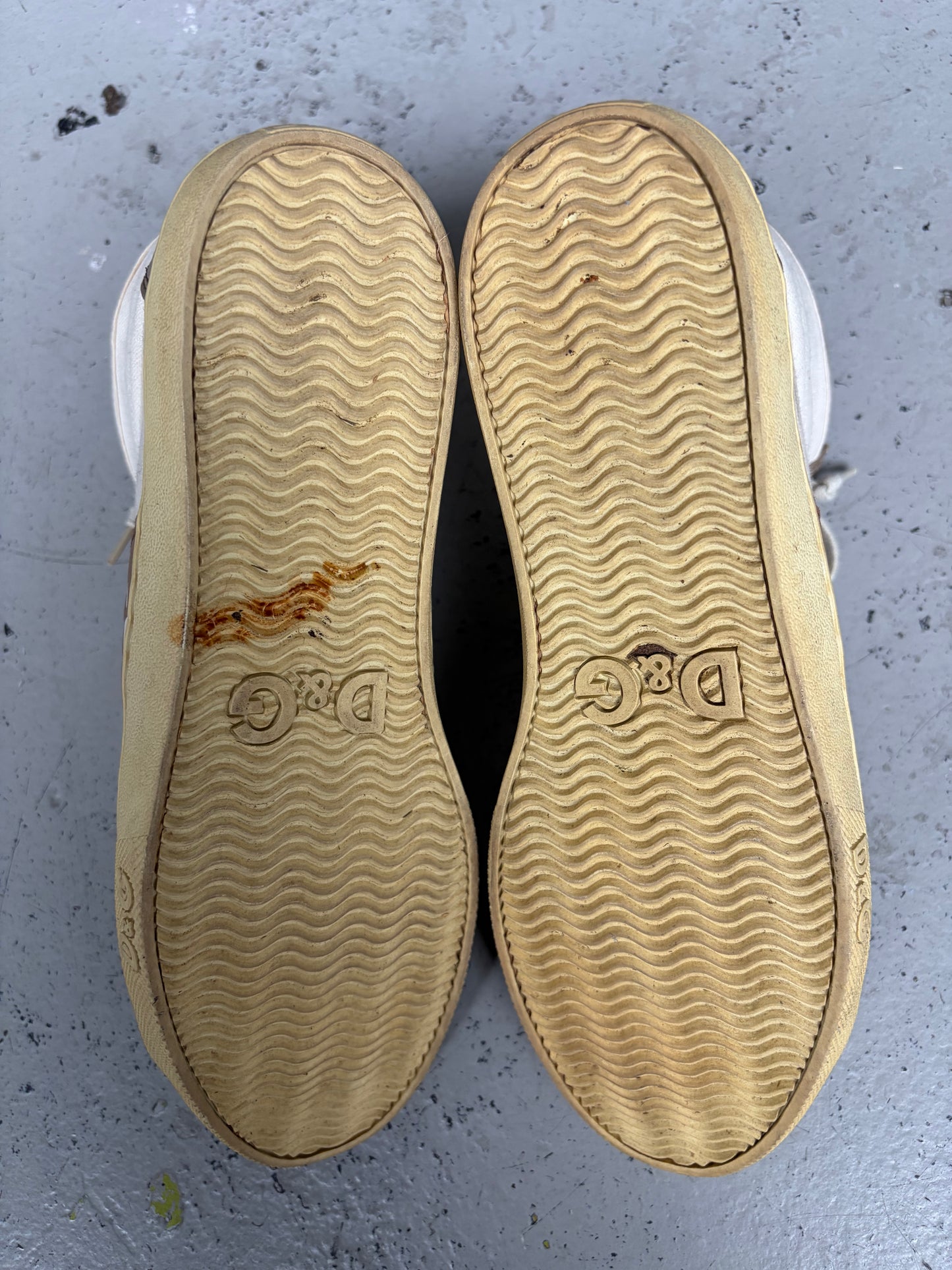 Dolce & Gabbana 2000s White High Top Sneakers (40)