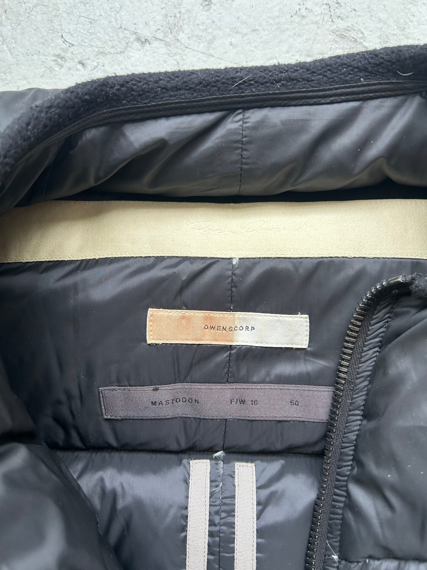 Rick Owens FW 16 MASTODON Pannier Cargo Down Coat (50)