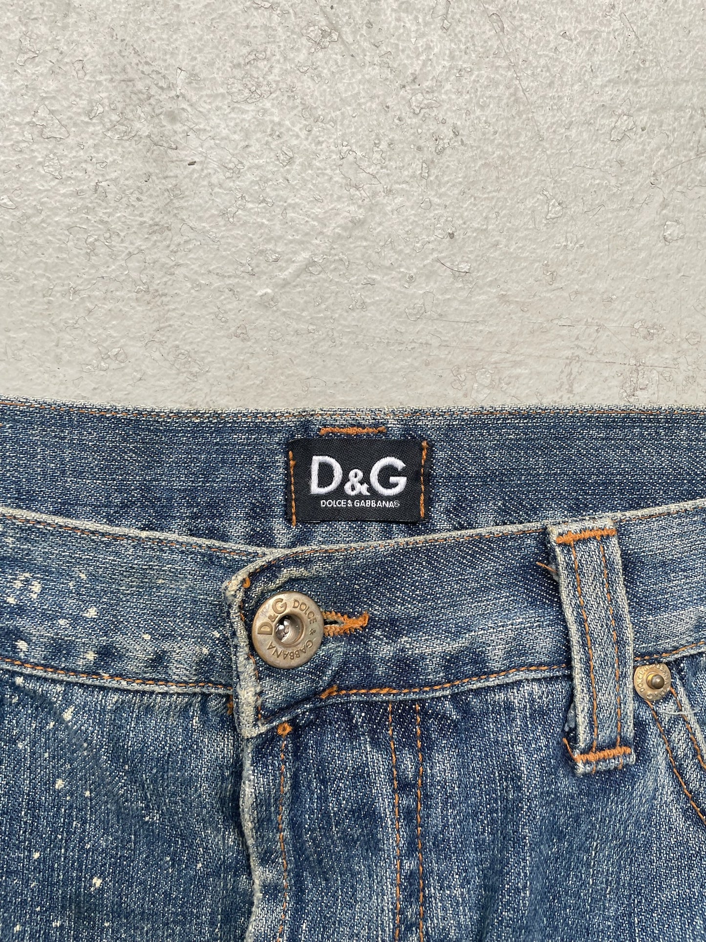 Dolce & Gabbana Painted Light Wash Denim (35)