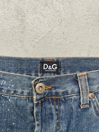 Dolce & Gabbana Painted Light Wash Denim (35)