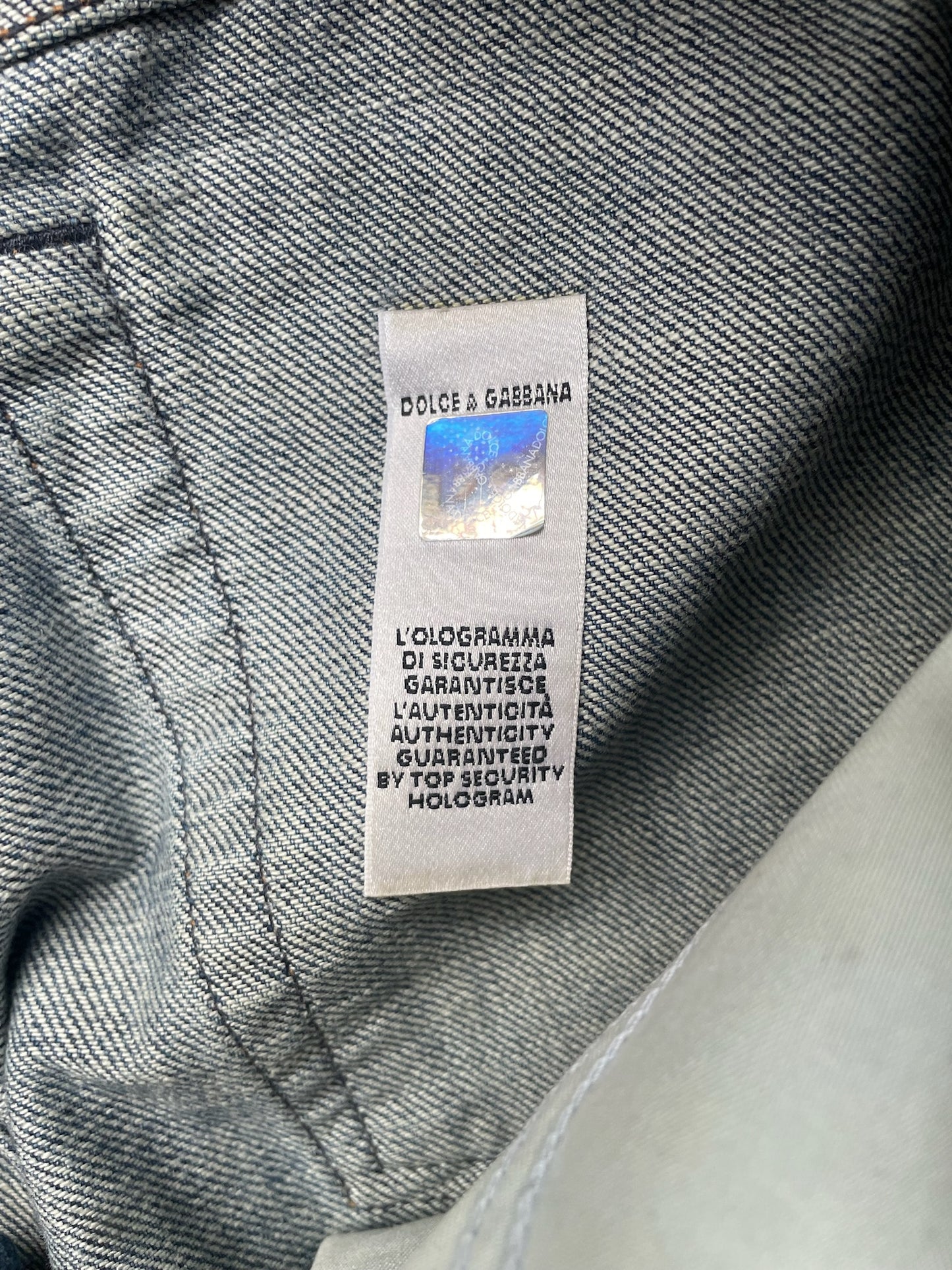 Dolce & Gabbana Painted Light Wash Denim (35)