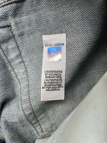 Dolce & Gabbana Painted Light Wash Denim (35)