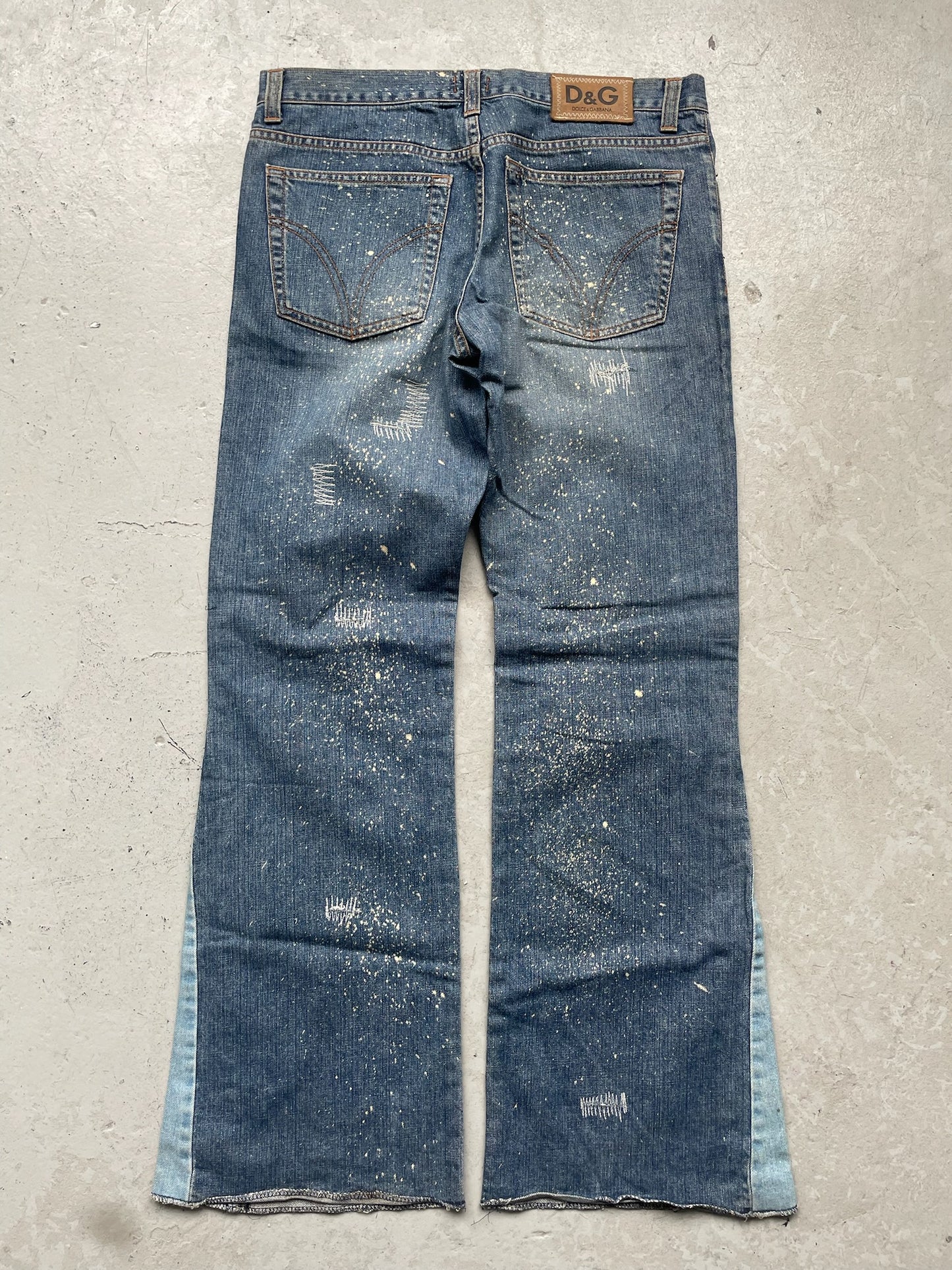 Dolce & Gabbana Painted Light Wash Denim (35)