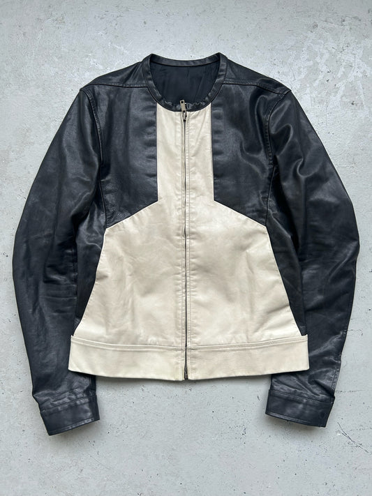 Rick Owens SS12 NASKA Café Racer Biker Leather Jacket (50)