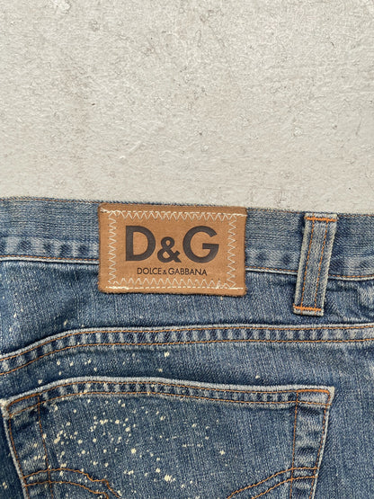 Dolce & Gabbana Painted Light Wash Denim (35)