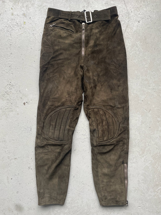 Gucci Tom Ford Leather Biker Pants (48)