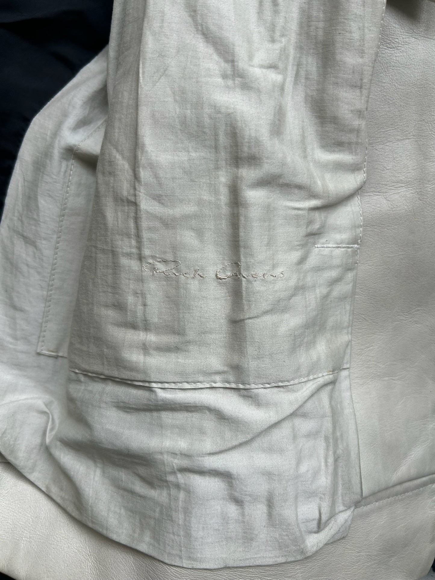 Rick Owens SS12 NASKA Café Racer Biker Leather Jacket (50)