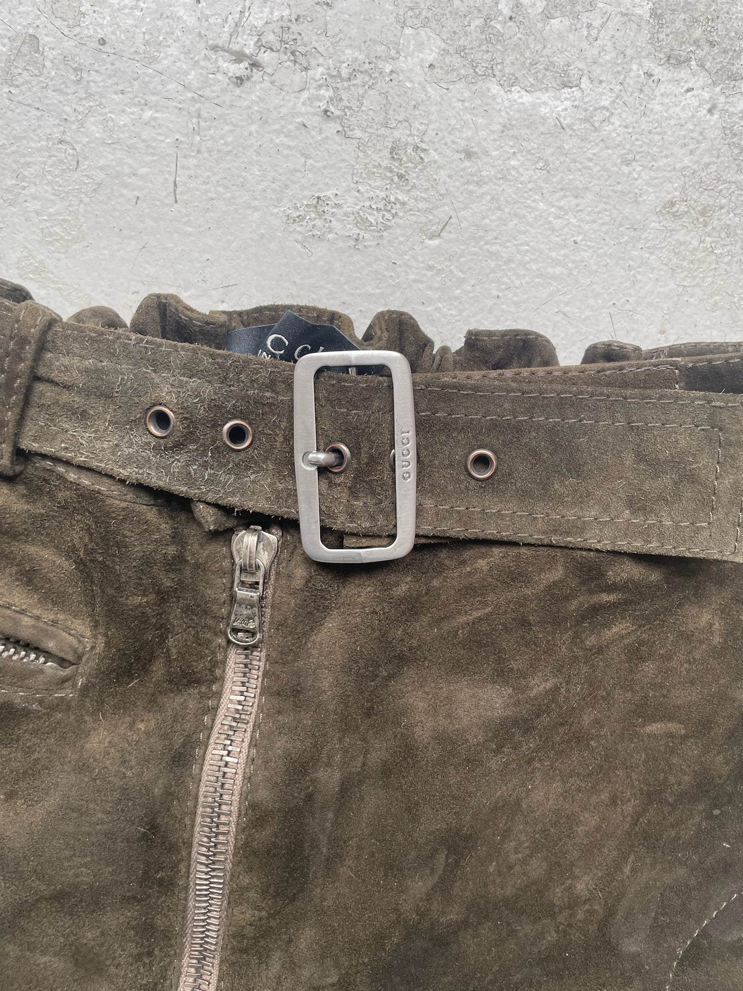 Gucci Tom Ford Leather Biker Pants (48)