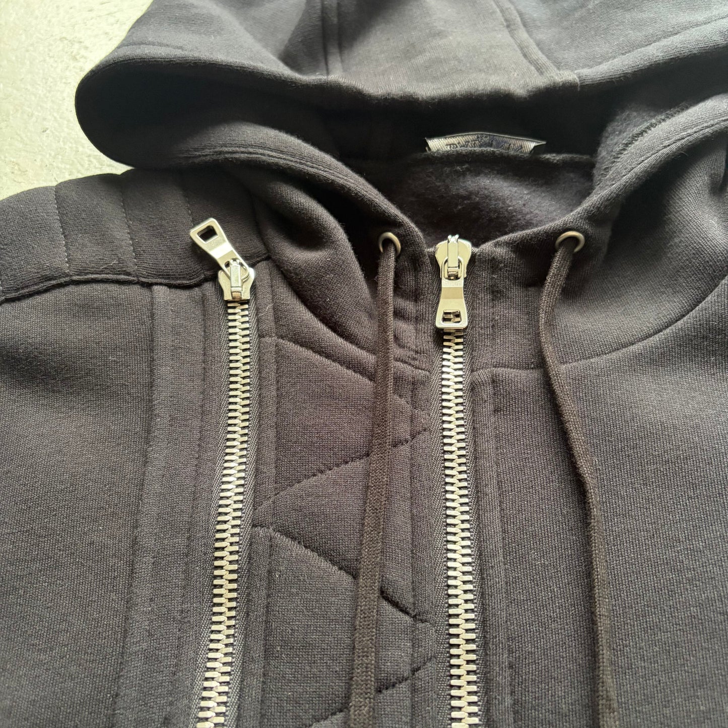 Balmain FW14 Black Dual Zip Up Hoodie (M)