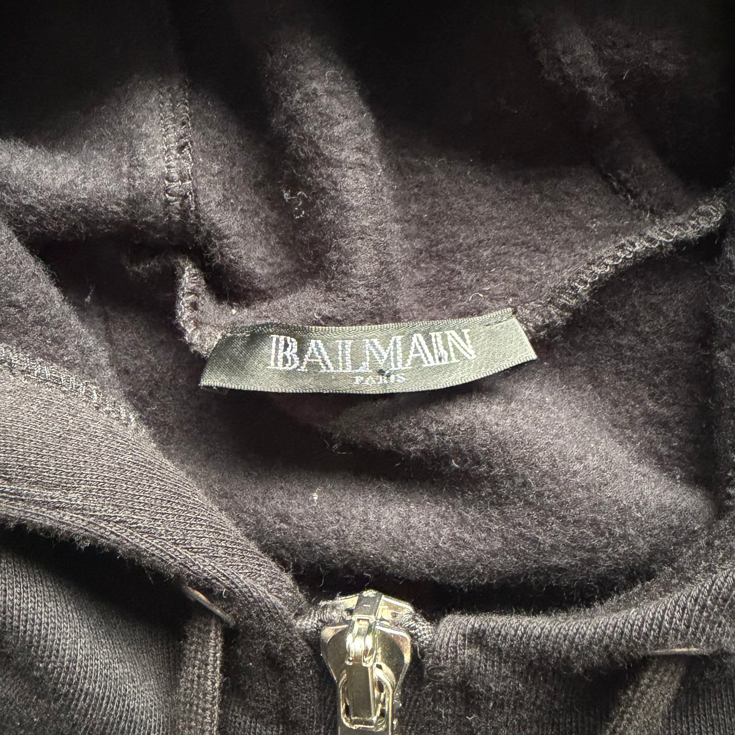 Balmain FW14 Black Dual Zip Up Hoodie (M)
