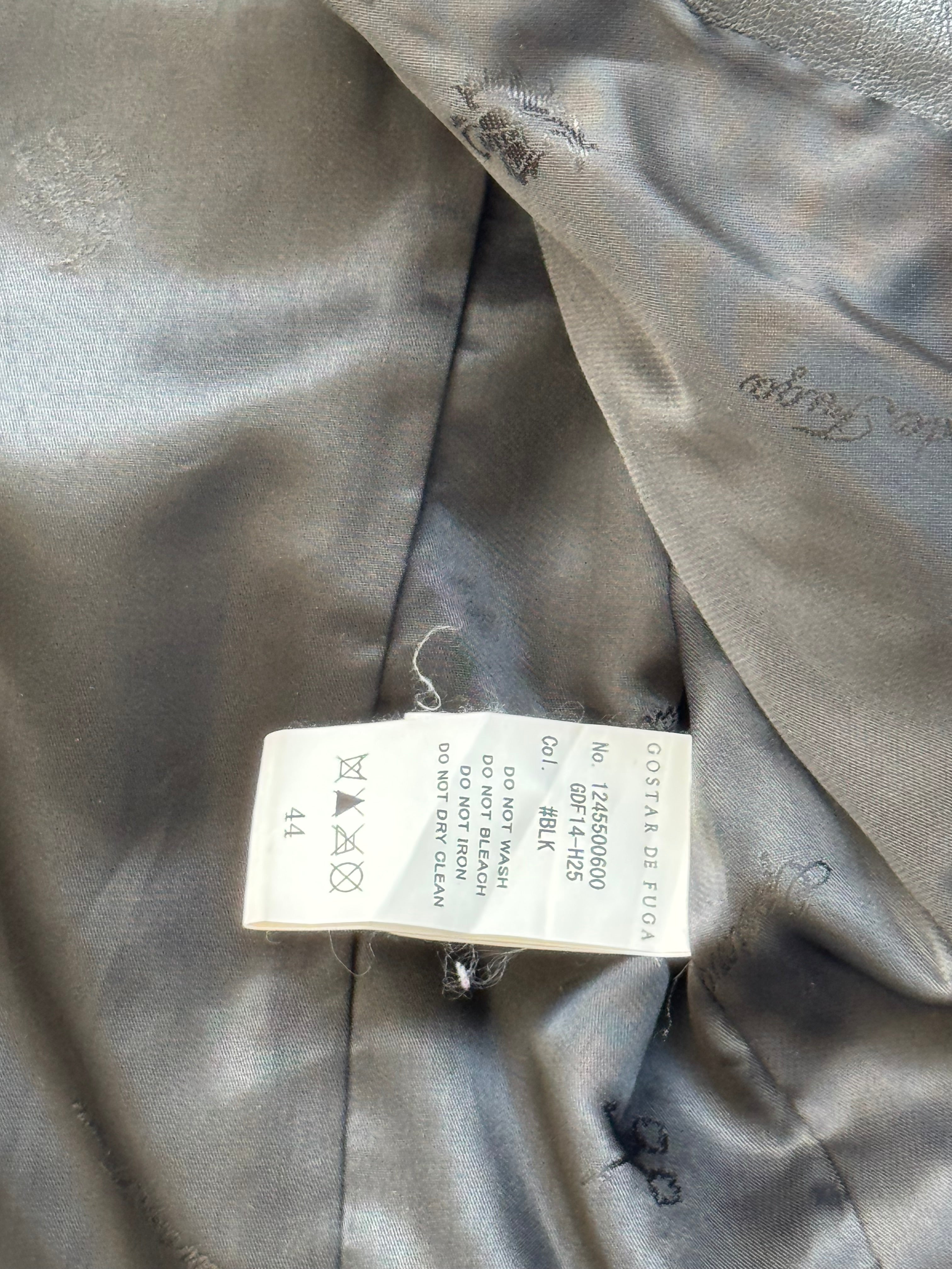 Gostar De Fuga Black Leather Jacket (44) – marco sqrd