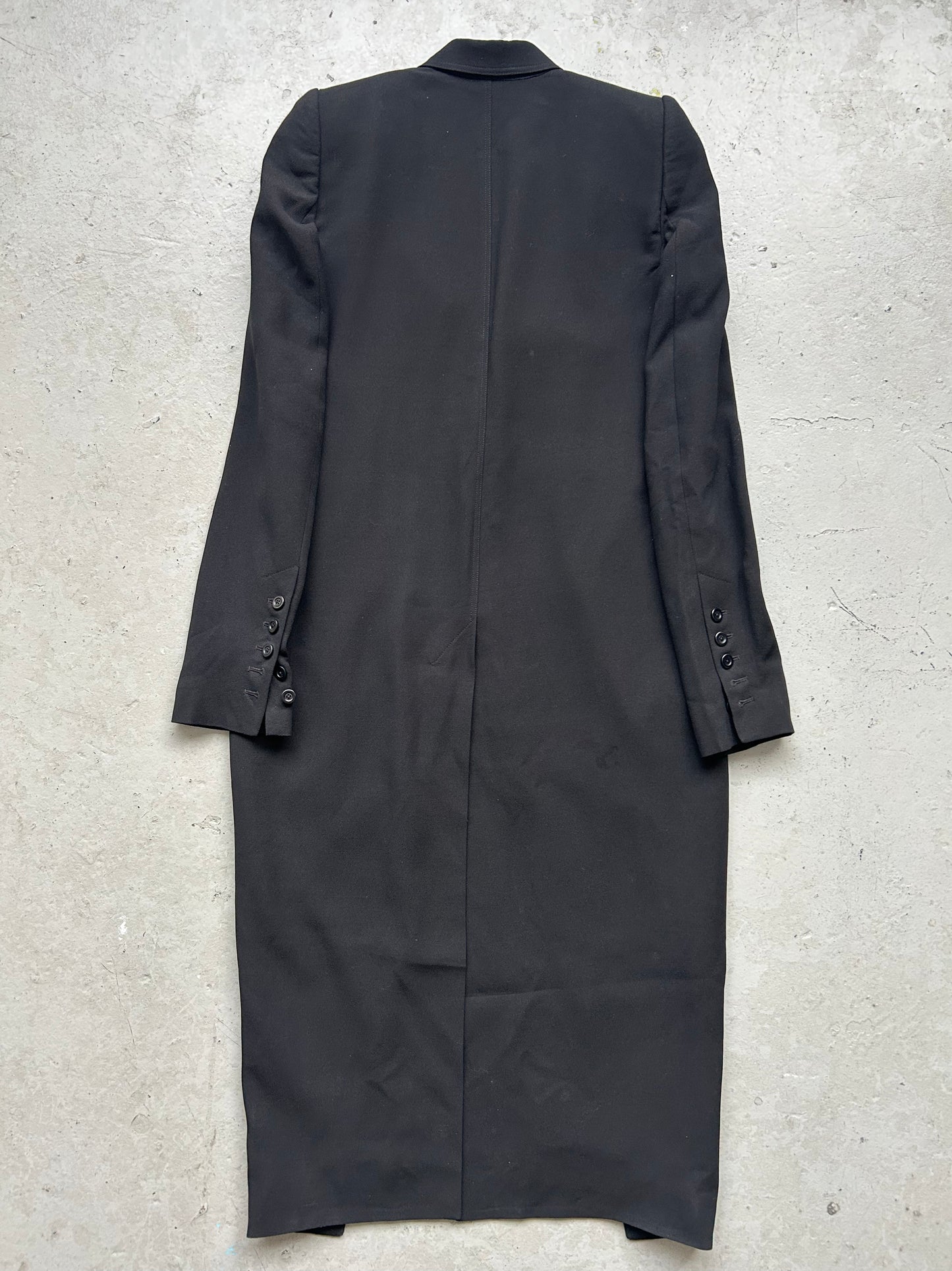 Rick Owens SS17 WALRUS Long Knife Wool Coat (42)