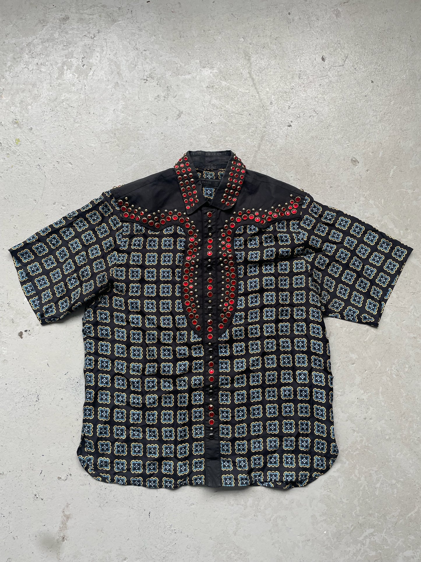 Prada SS12 Studded Button Up Shirt (40)