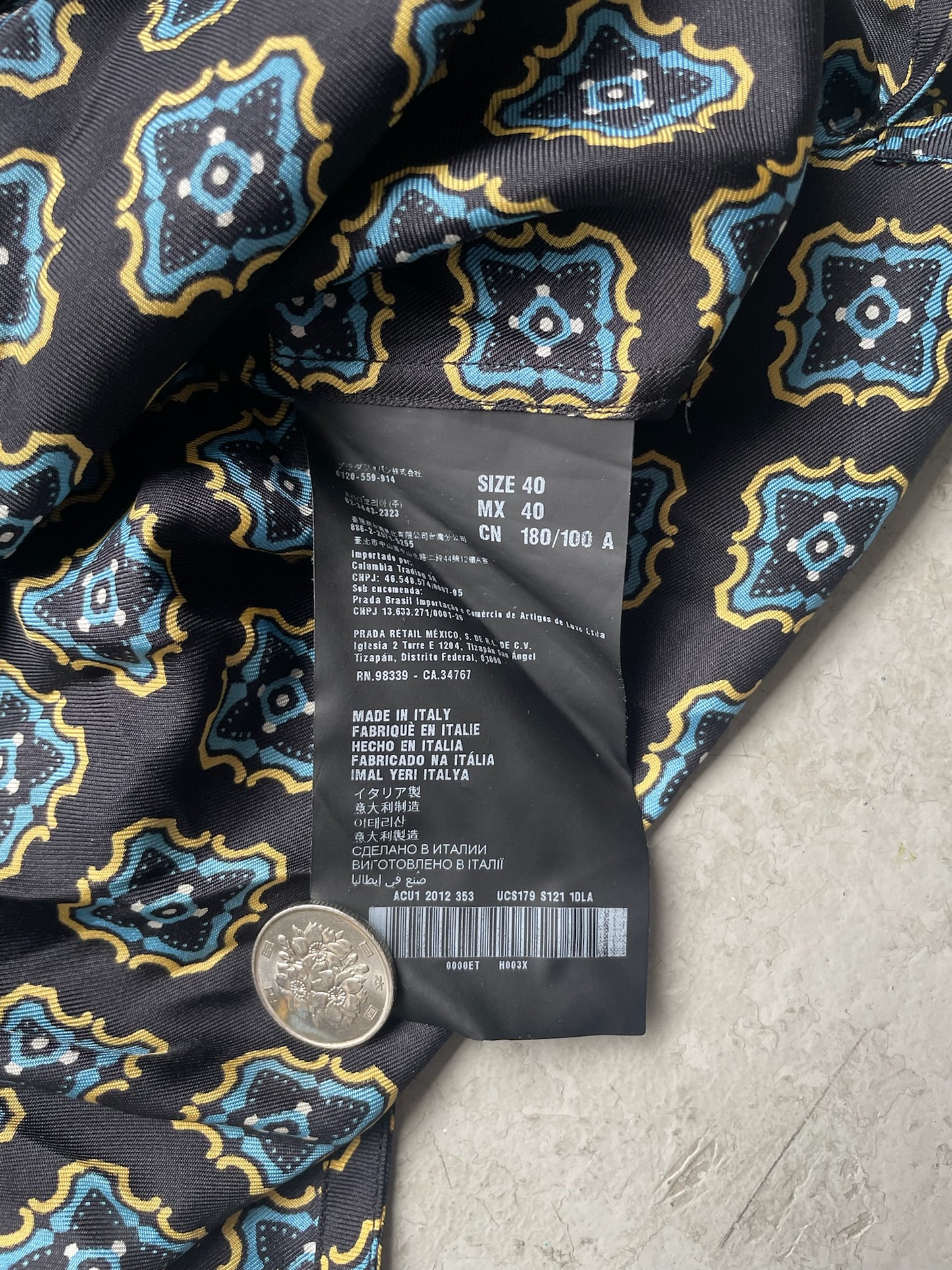 Prada SS12 Studded Button Up Shirt (40)