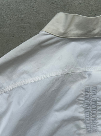Rick Owens FW 15 "SPHINX" V-Collar Milk Dress Shirt (M)