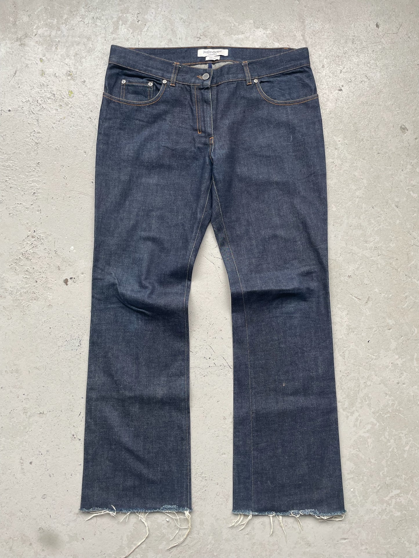 Yves Saint Laurent Rive Gauche Blue Denim (34)