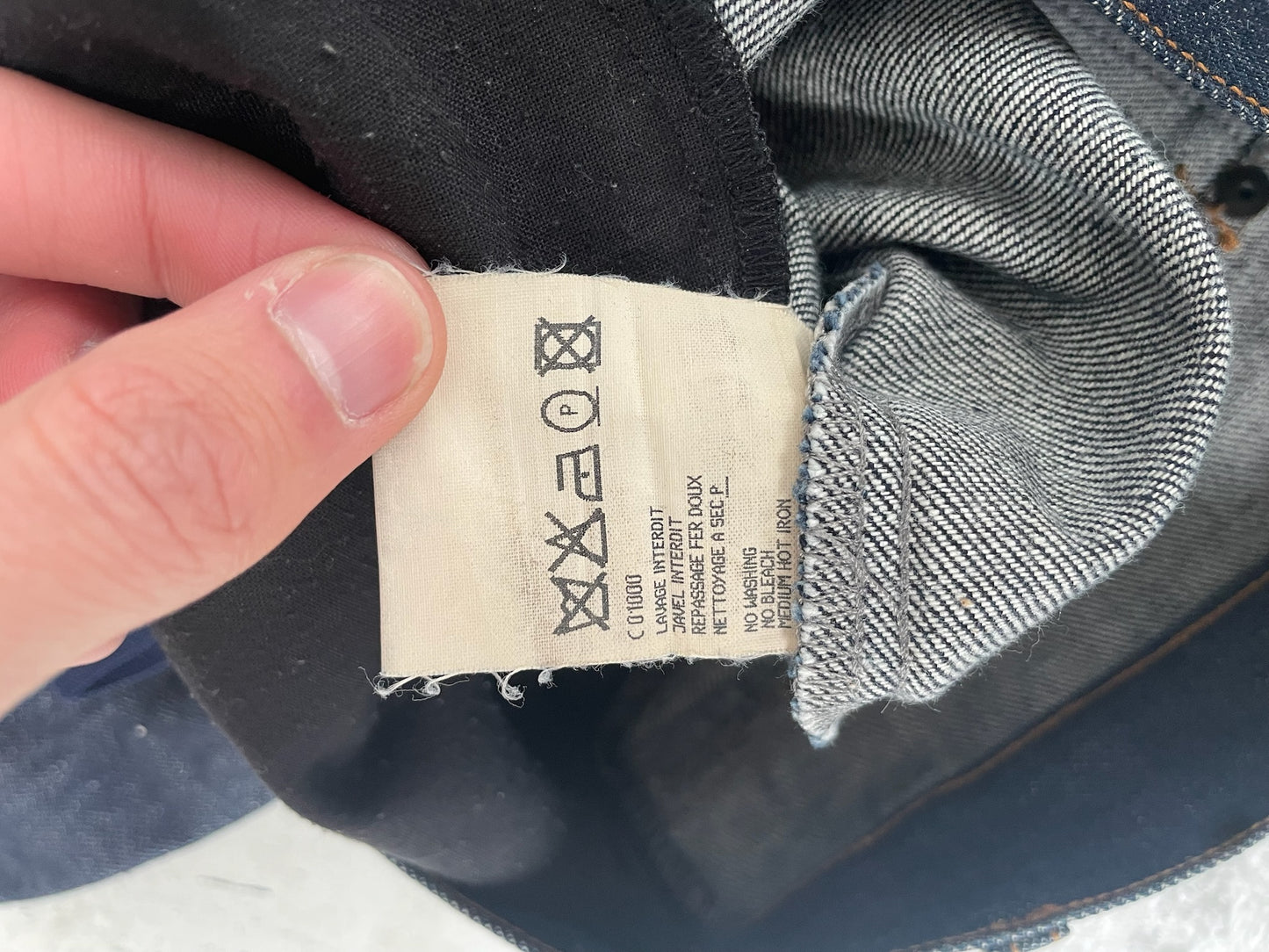 Yves Saint Laurent Rive Gauche Blue Denim (34)