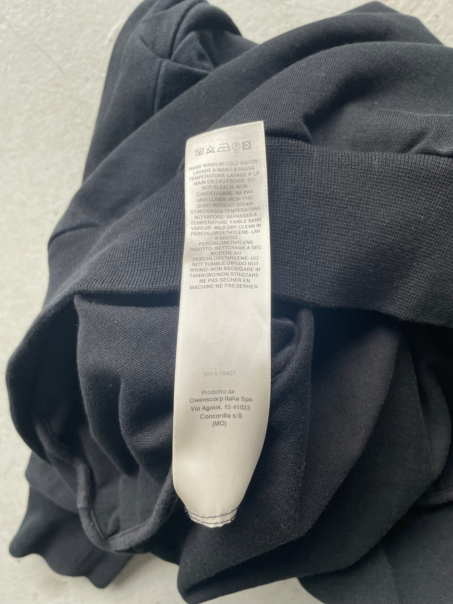 Rick Owens SS22 FOGACHINE Black Crewneck (XL)