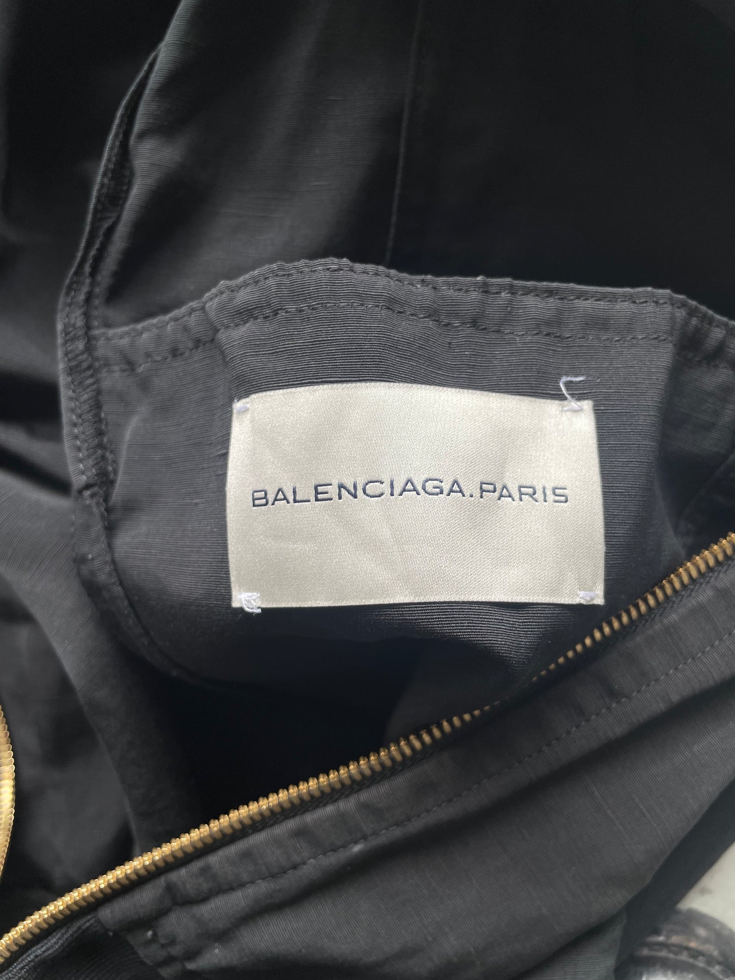Balencaiga Black Paris Zip Up Jacket (52)