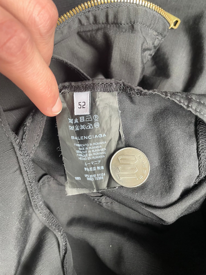 Balencaiga Black Paris Zip Up Jacket (52)