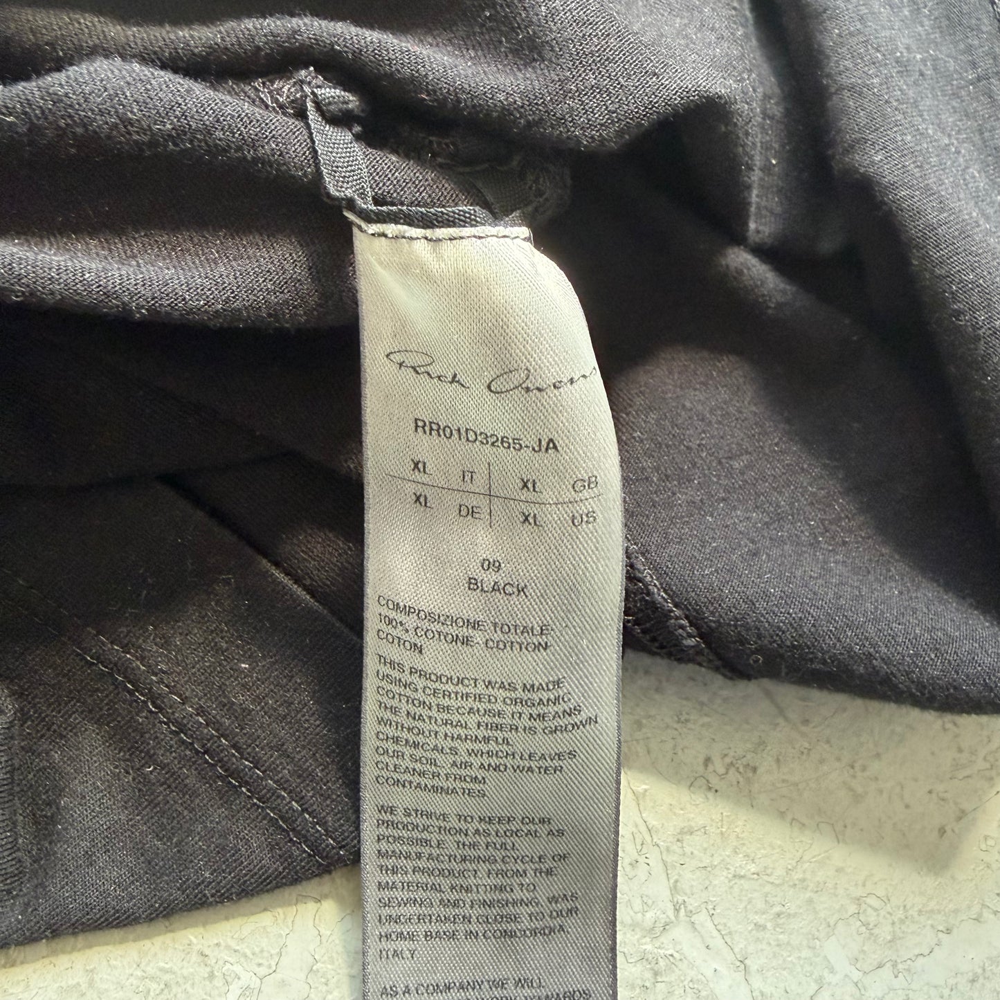 Rick Owens SS24 LIDO Black Level Short Sleeve Shirt (XL)