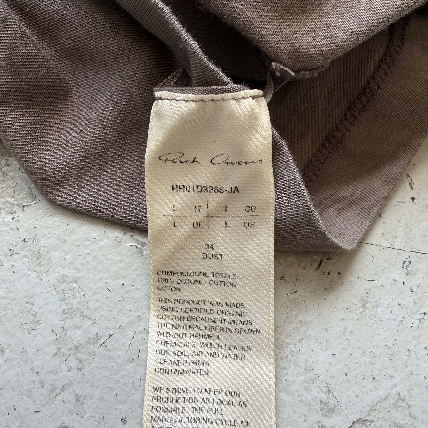 Rick Owens SS24 LIDO Level Dust Short Sleeve Shirt (L)