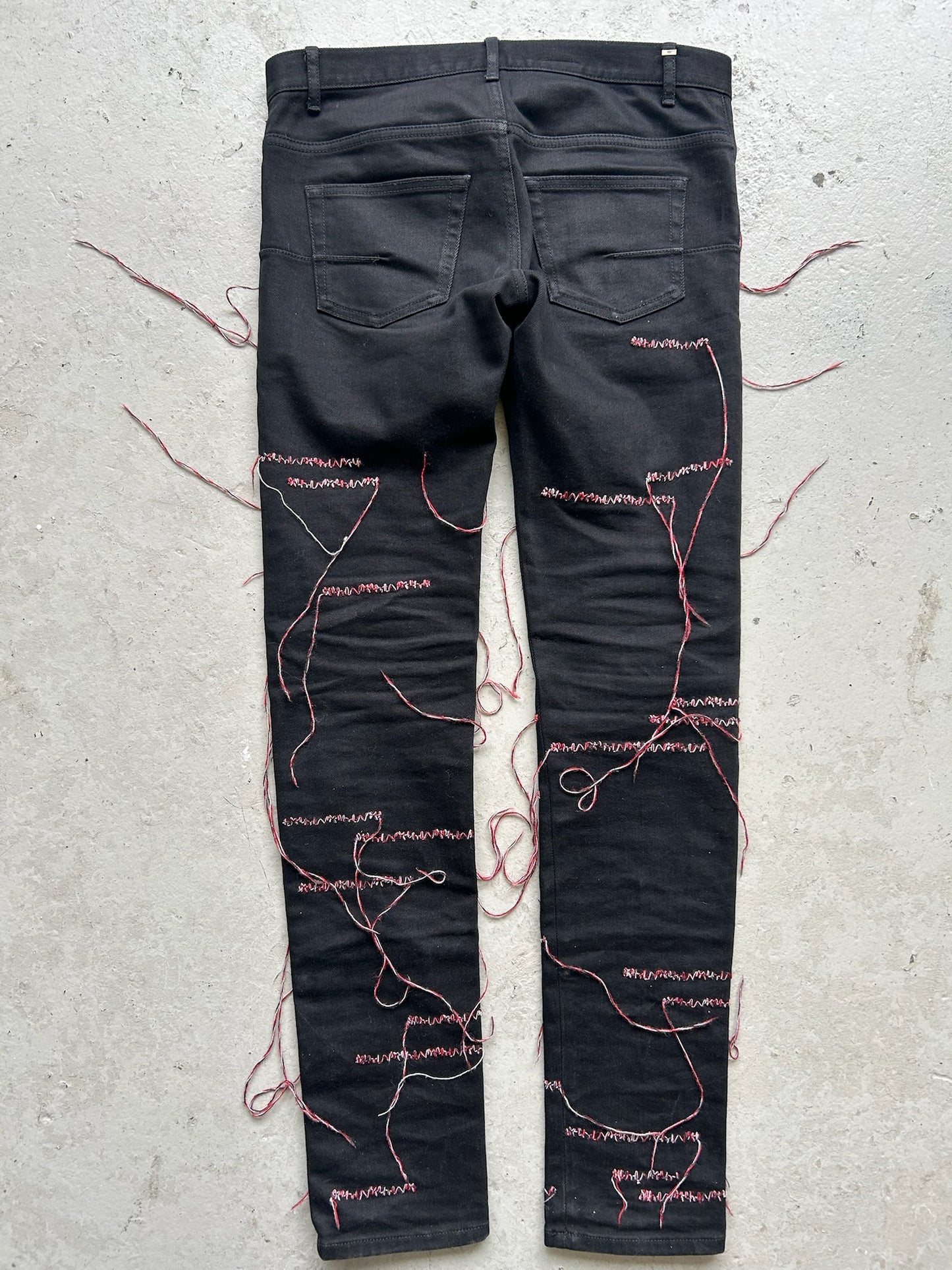 Dior AW16 Homme Red Stitch Denim (30)