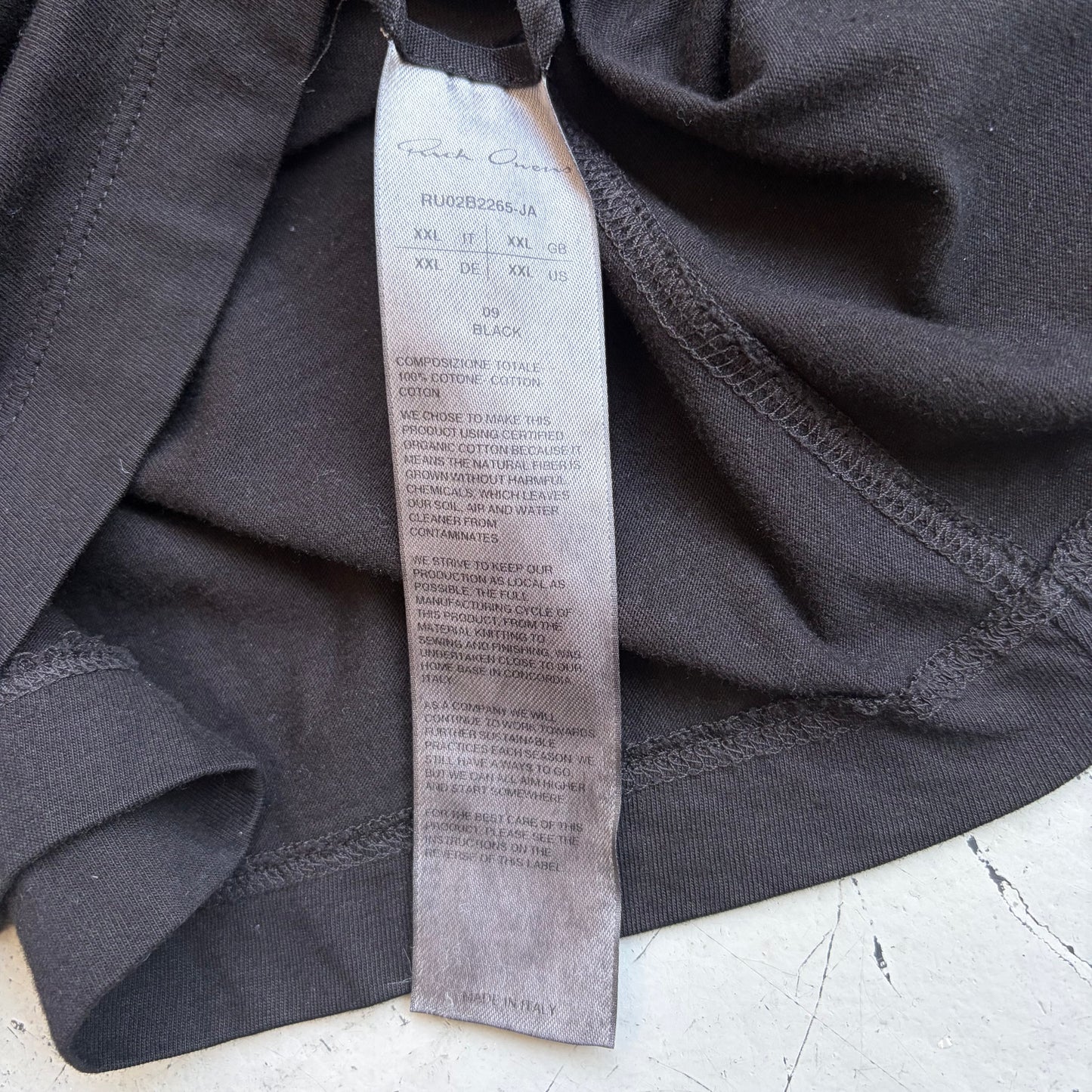 Rick Owens FW22 STROBE Black Level Short Sleeve Shirt (XXL)