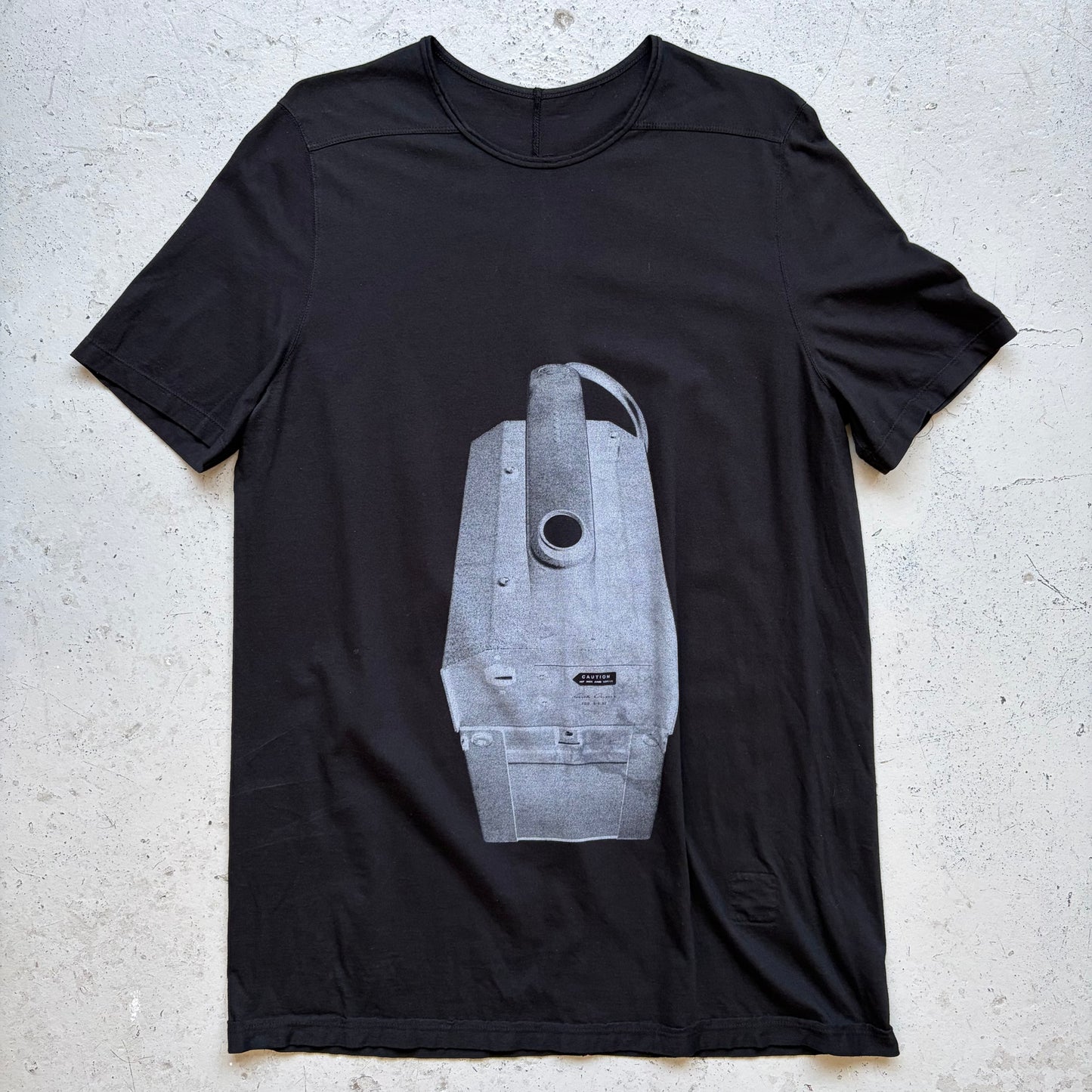 Rick Owens DRKSHDW SS22 Fog Machine Black Short Sleeve Shirt (XL)