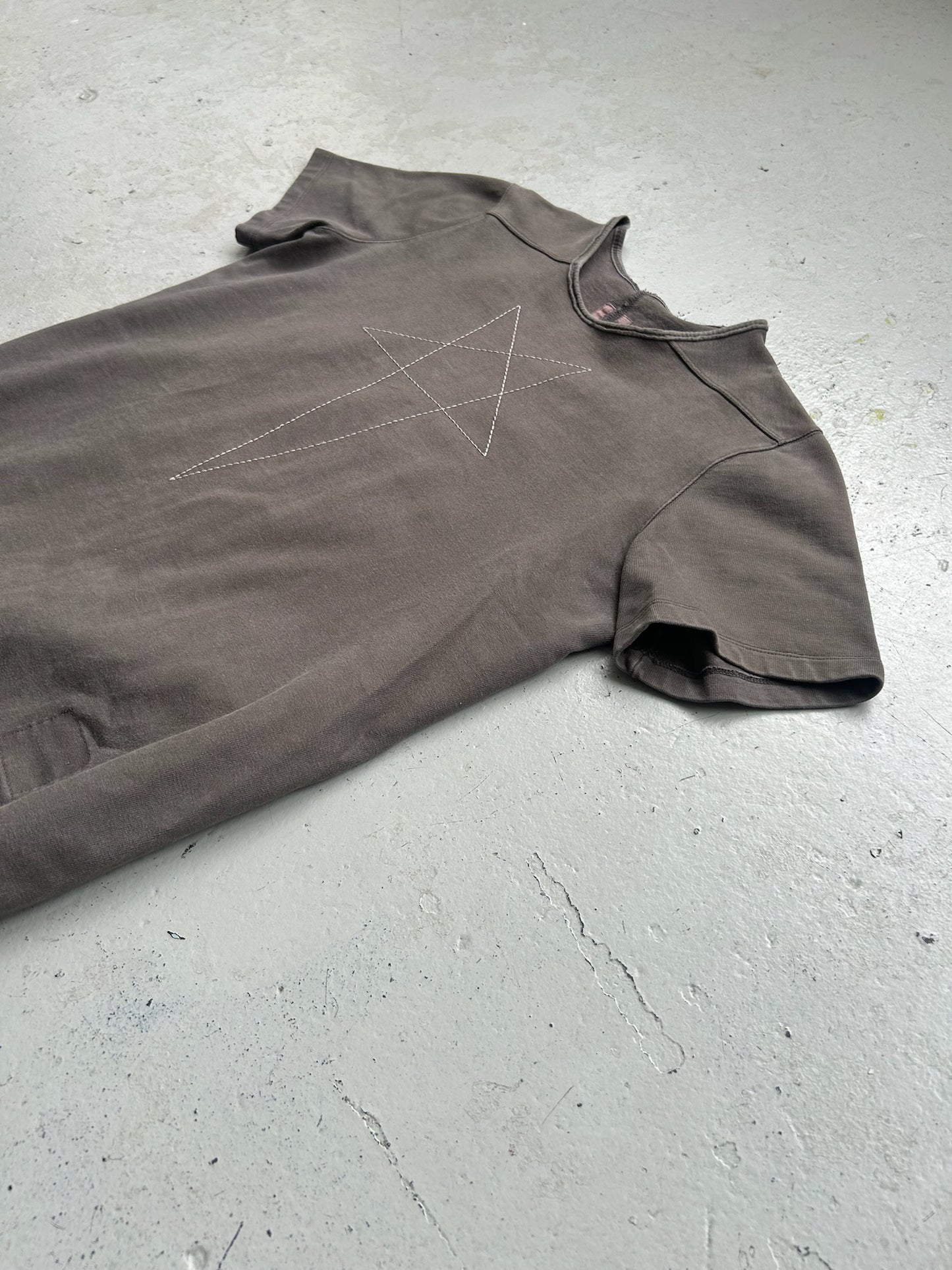 Rick Owens DRKSHDW FW15 Dark Dust Pentagram Short Sleeve (S)