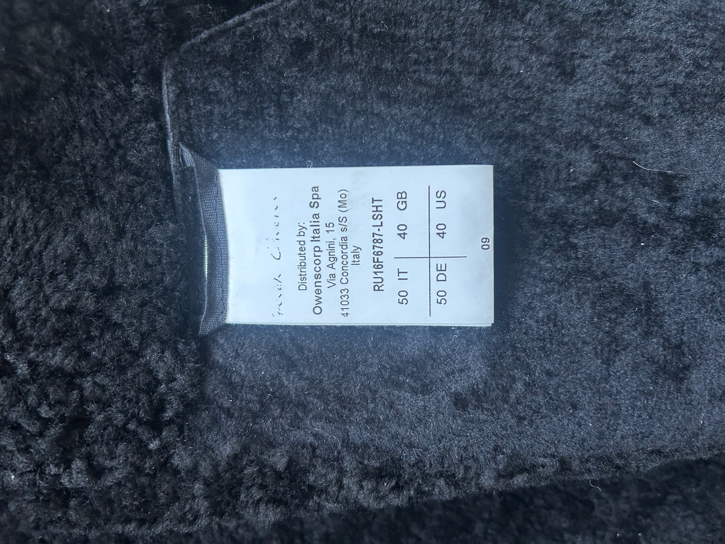 Rick Owens AW16 Mastadon Bauhaus Lamb Skin Shearling Jacket (50)