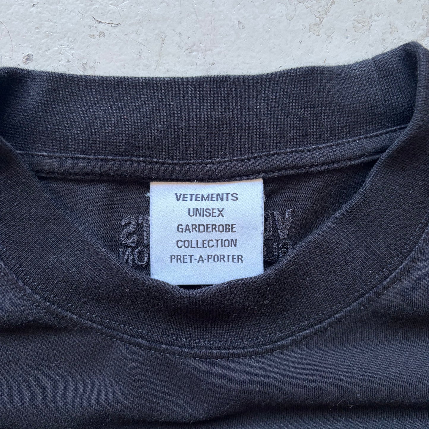 Vetements Korea "Think Globally" Black Short Sleeve Shirt (S)