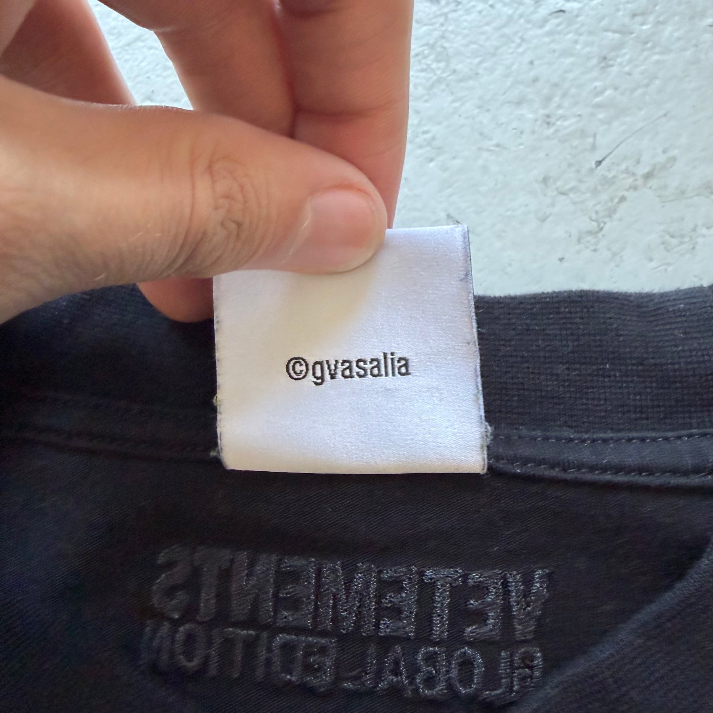 Vetements Korea "Think Globally" Black Short Sleeve Shirt (S)