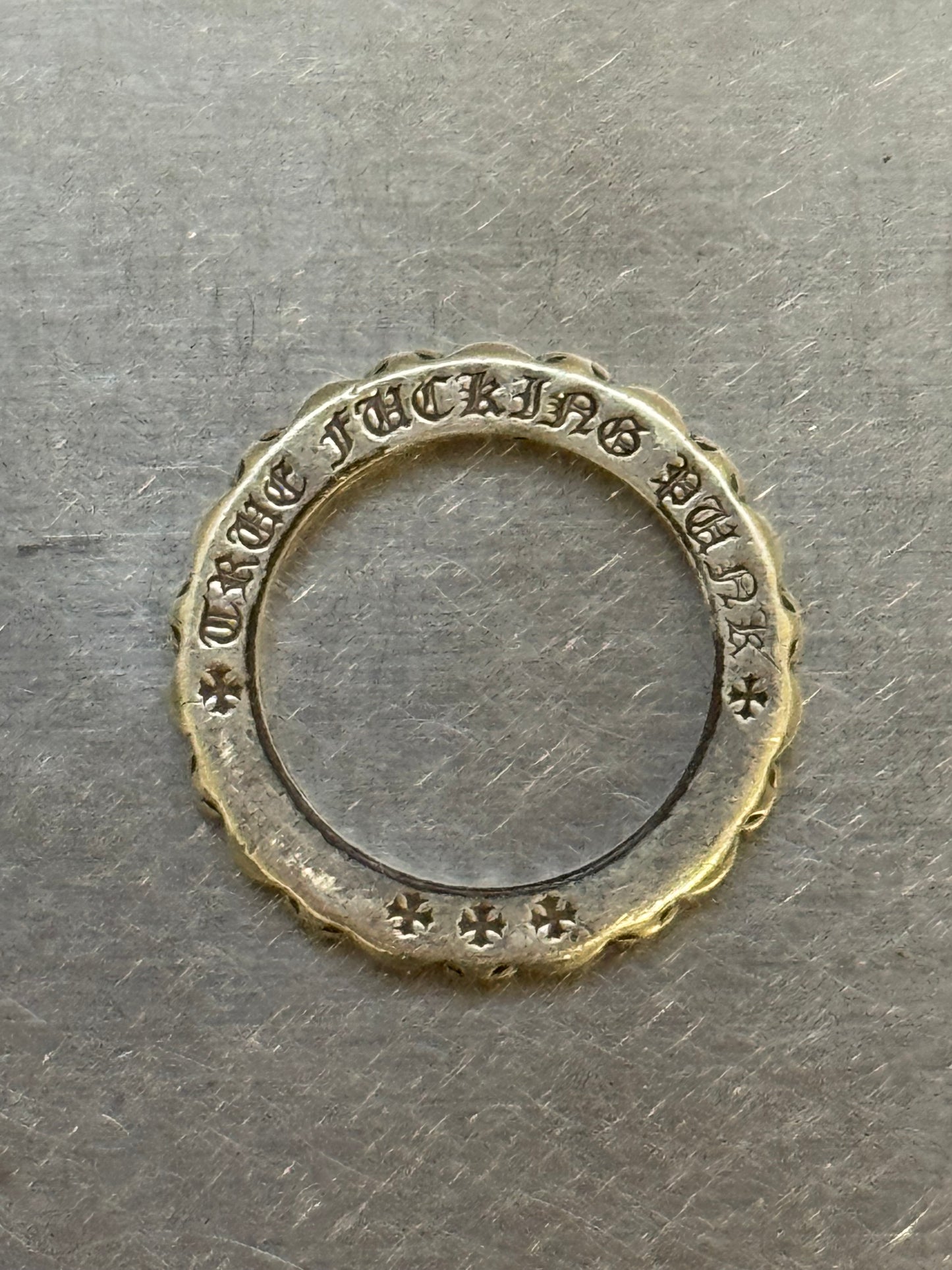 Chrome Hearts True Fucking Punk Plus Ring Silver (OS)