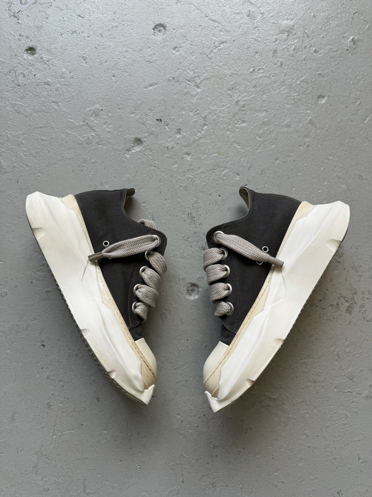 Rick Owens Drkshdw Abstract Jumbo Laced Low Top Sneakers (45)