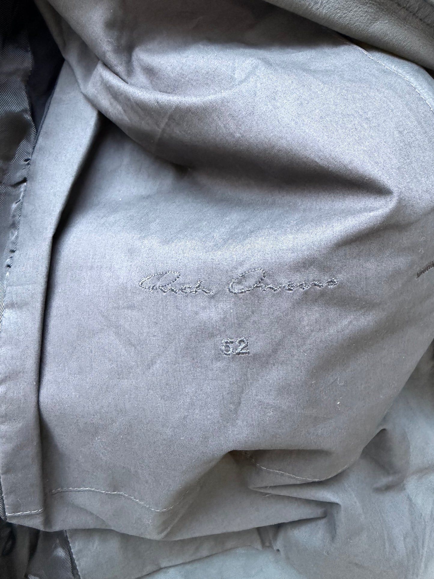 Rick Owens FW15 SPHINX Suede Lamb Leather Jacket (52)