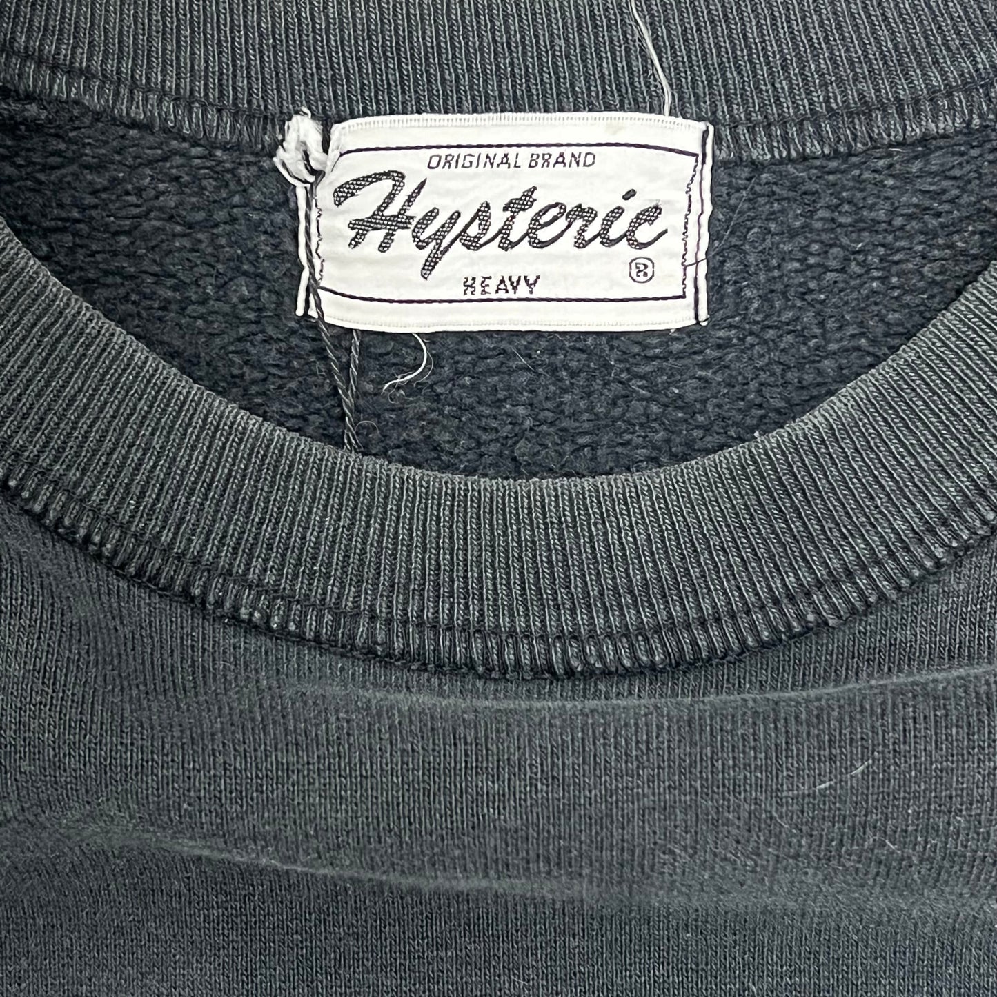 Hysteric Glamour Spellout Black Crewneck (M)