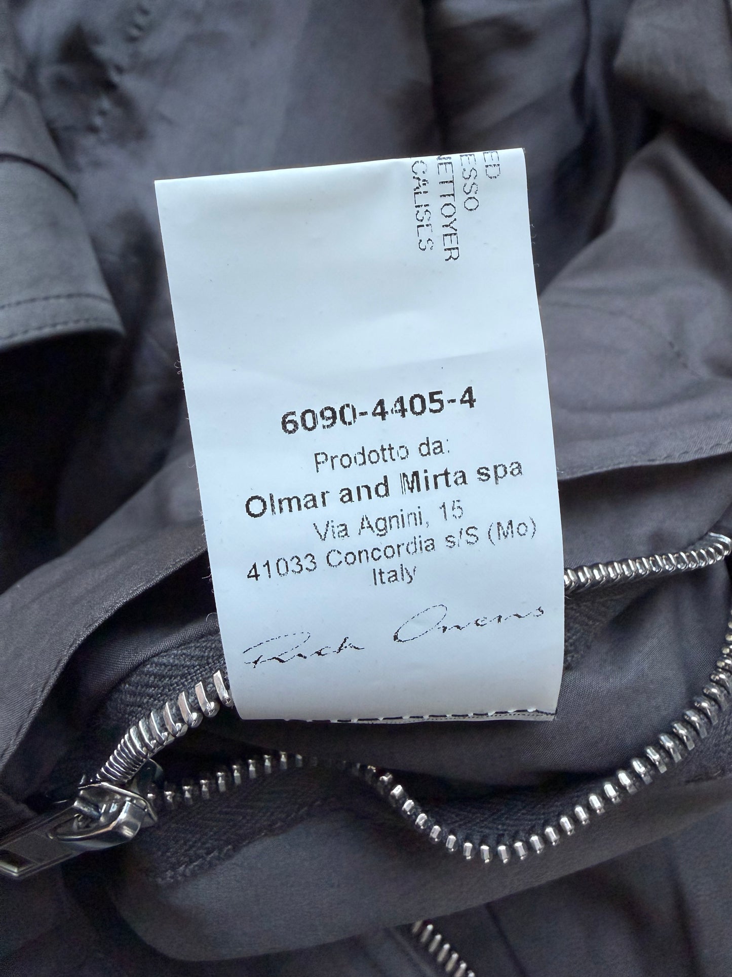 Rick Owens FW15 SPHINX Suede Lamb Leather Jacket (52)