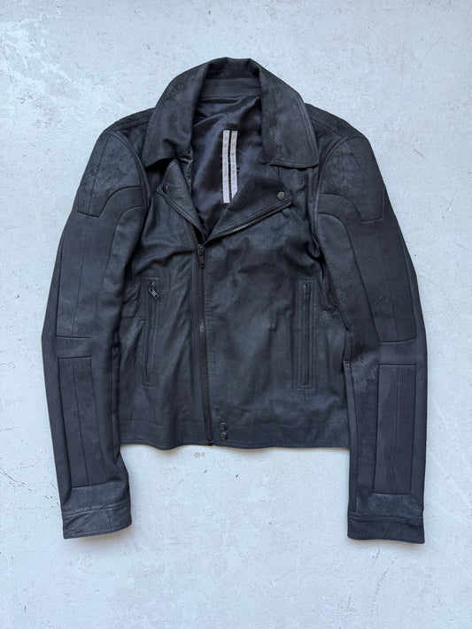 Rick Owens SS21 PHLEGETHON Blistered Lamb Leather Performa Stooges Jacket (50)