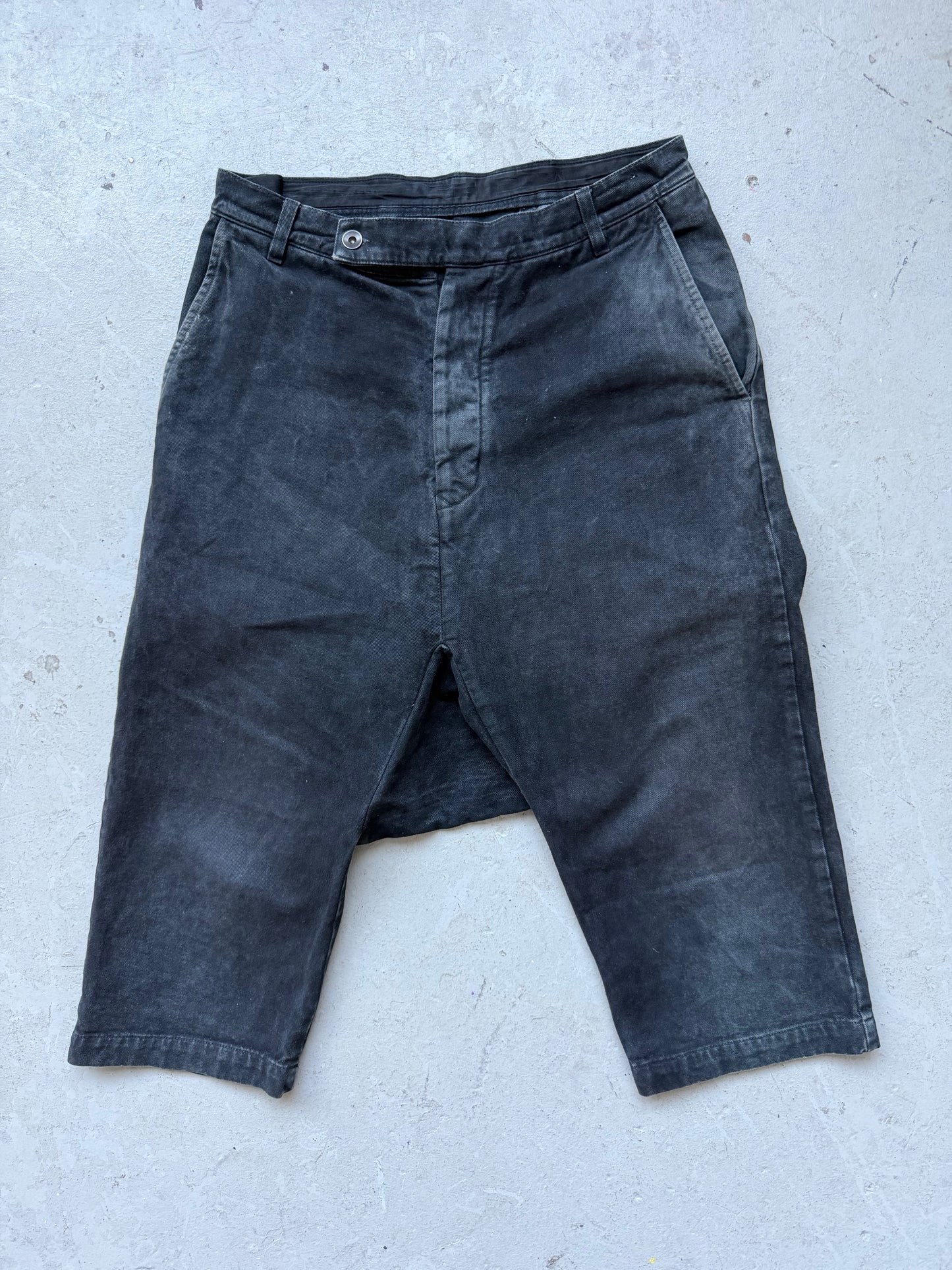 Rick Owens DRKSHDW SS13 ISLAND Triple Black Harem Denim Jeans (30)