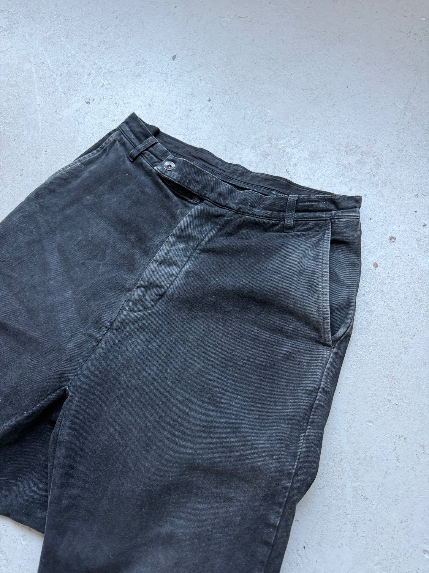 Rick Owens DRKSHDW SS13 ISLAND Triple Black Harem Denim Jeans (30)