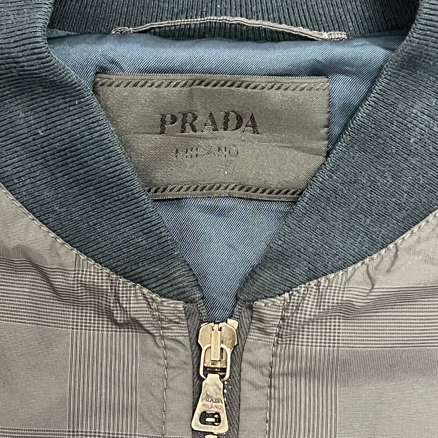 Prada Vintage Black Bomber Jacket (M)