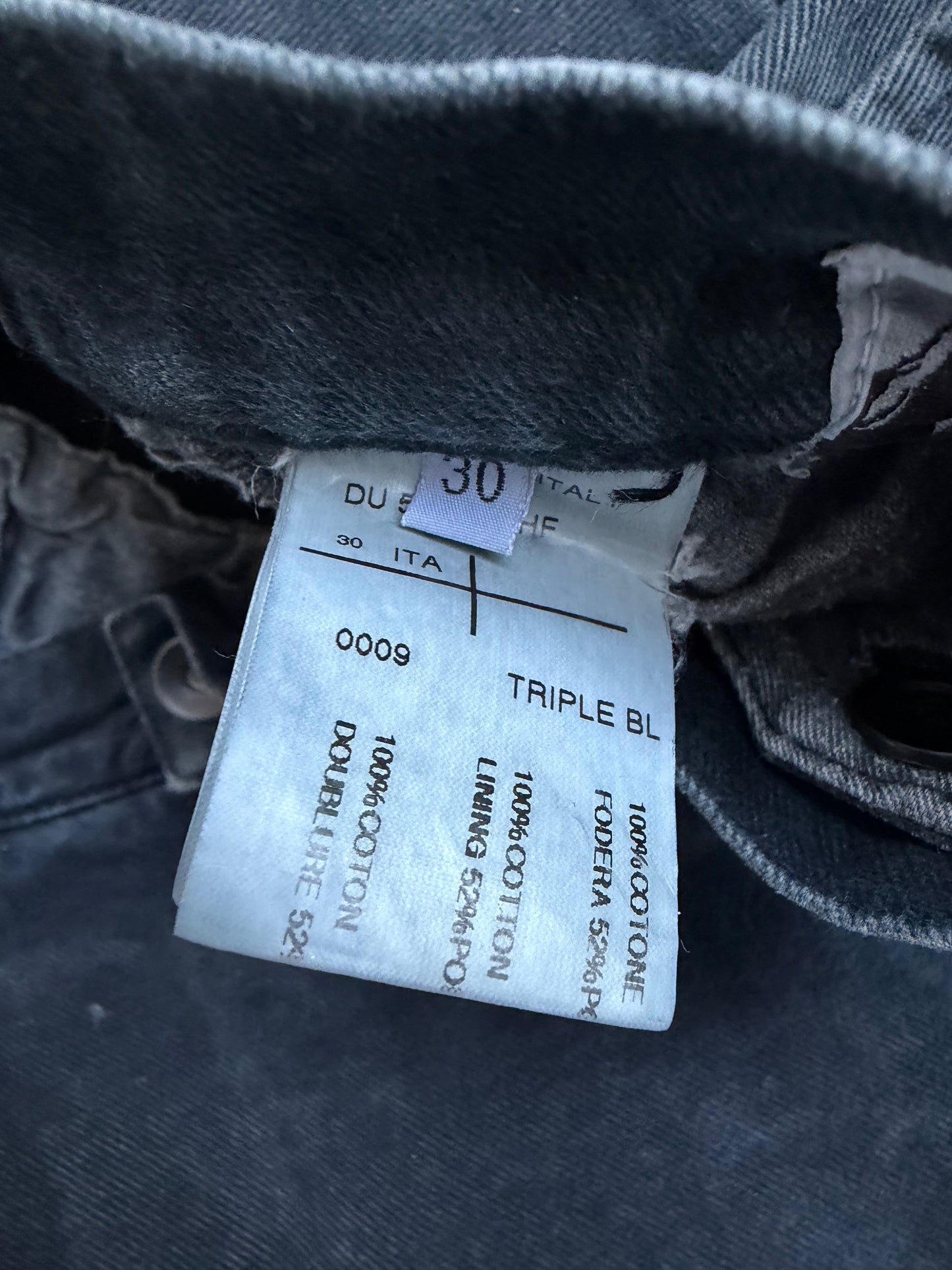 Rick Owens DRKSHDW SS13 ISLAND Triple Black Harem Denim Jeans (30)