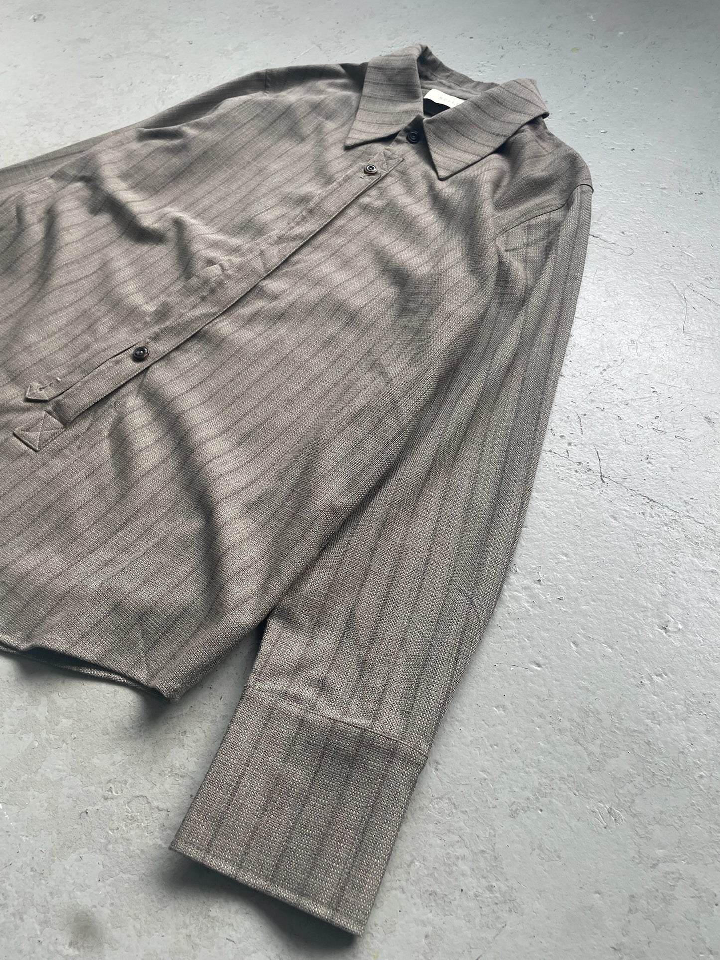 Nullus Striped Button Up Shirt (3)