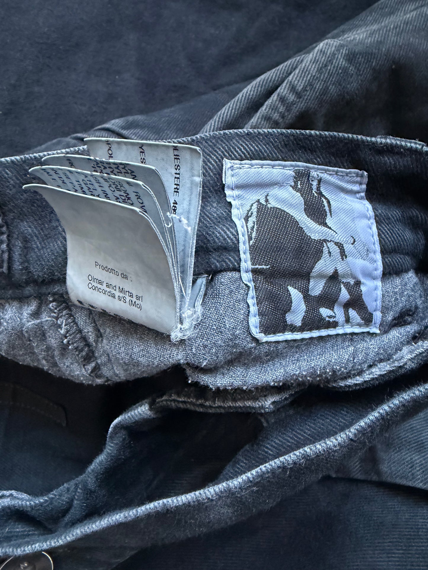 Rick Owens DRKSHDW SS13 ISLAND Triple Black Harem Denim Jeans (30)