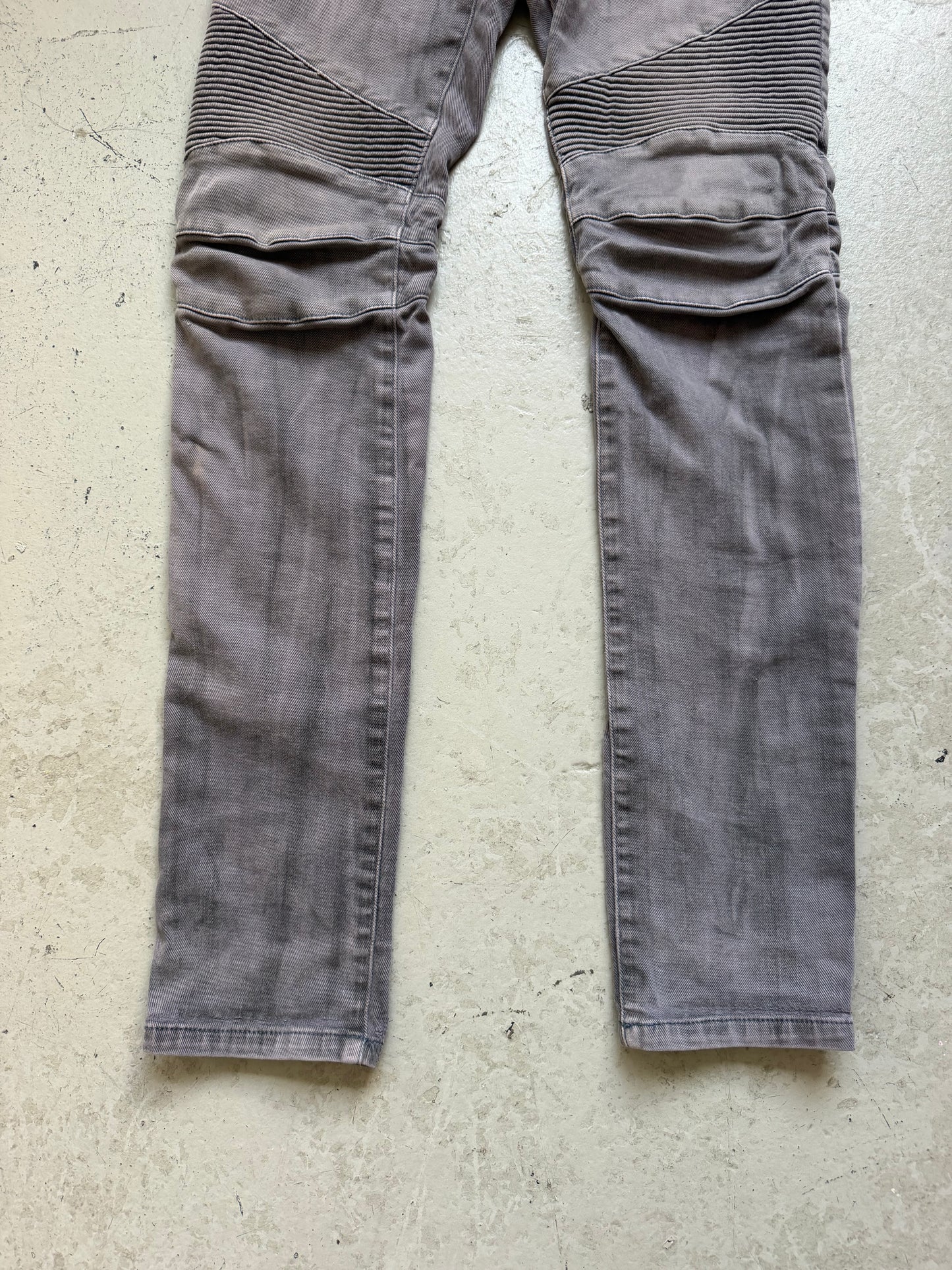 Balmain FW11 Decarnin Grey Biker Denim (30)