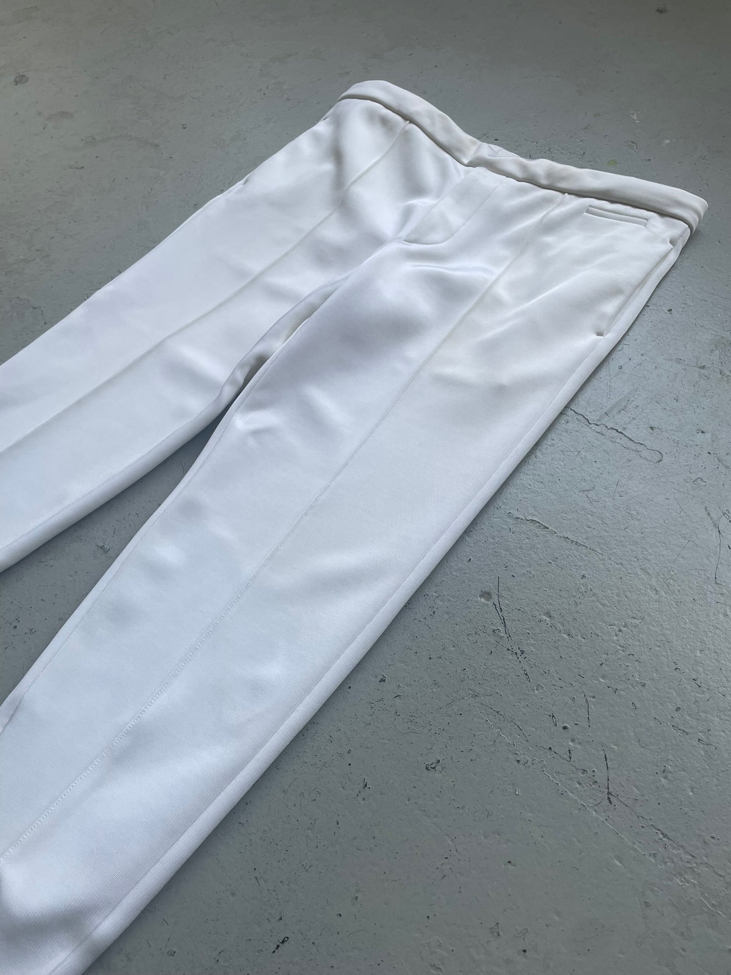Prada White Trousers (48)