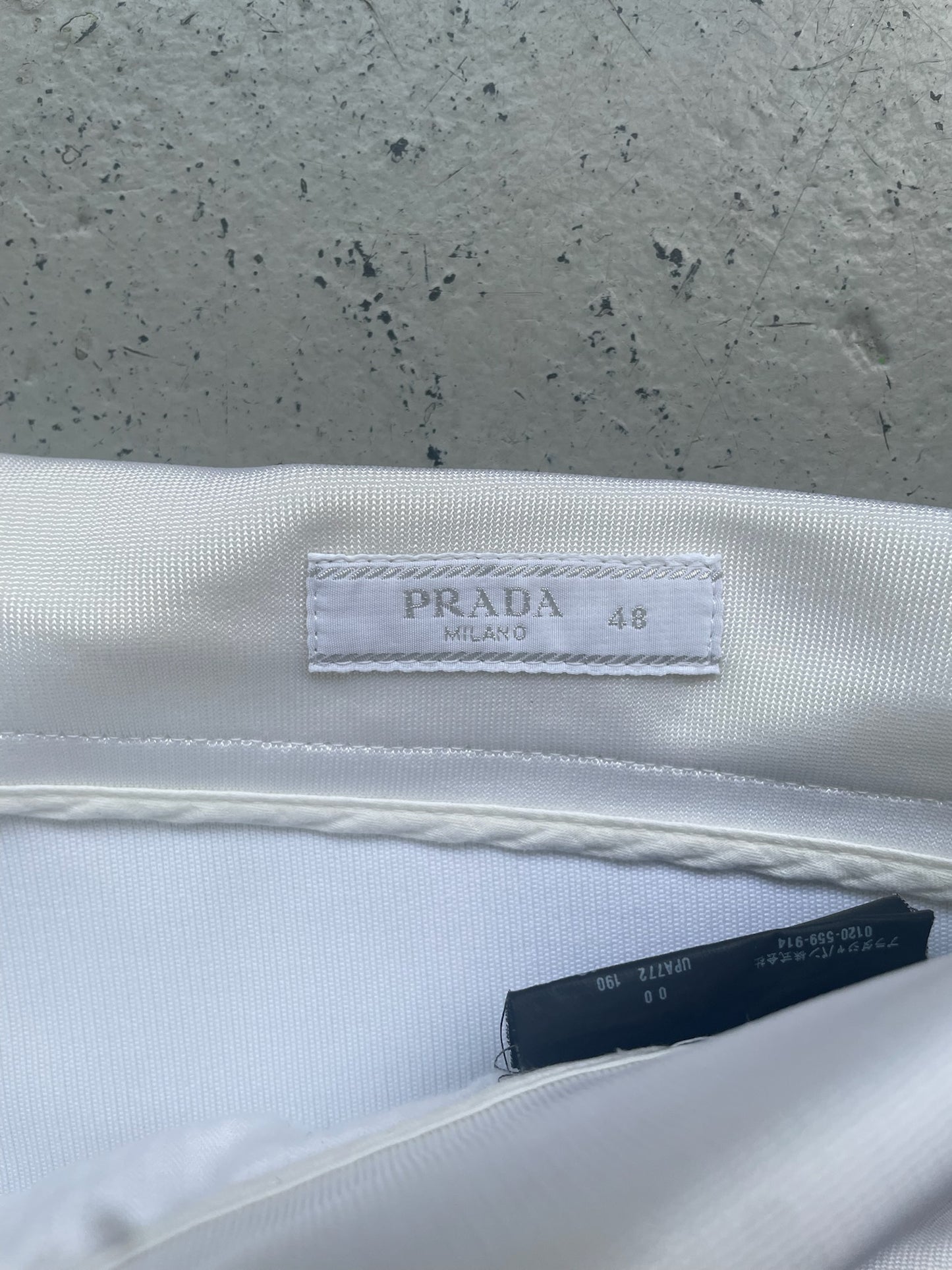 Prada White Trousers (48)